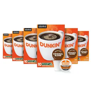 Dunkin' Original Blend Medium Roast Coffee, 60 Keurig KCup