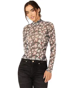 Sadie Women's And Sage Women'S Dreamchaser Mock Neck Long Sleeve Top - Le3268