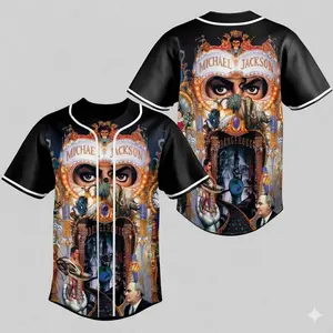 Michael Jackson Unisex Baseball Jersey – 80s Pop Icon Shirt, Unisex Streetwear Gift for Fans