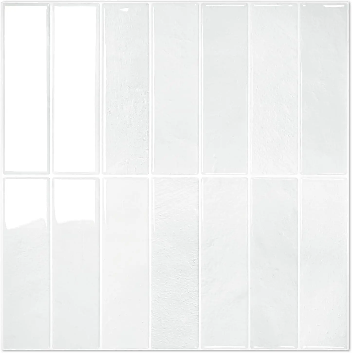 STICKGOO 10-Sheet Peel and Stick Backsplash Tile, Self Adhesive Vinyl Wall Tiles, Stick on Backsplash for Kitchen and Bathroom(Thicker Design)