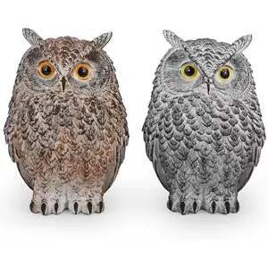 8.3" Realistic Resin Owl for Indoor & Outdoor,Home Decor,Garden Decor,Unique Gifts, Home Style Upgrade