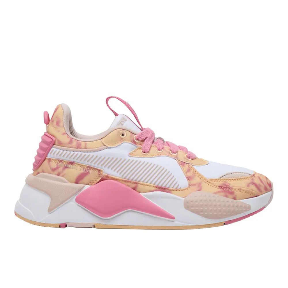 PUMA Womens Rs-X Dream Graphic Lace Up Sneakers Shoes Casual - Orange, Pink, White
