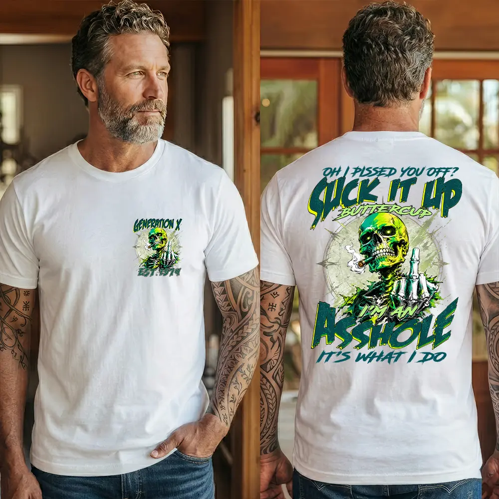 Personalization Year Gen X T Shirt, Funny Sarcastic Shirt, Suck It Up Buttercup T Shirt , Gen X 1965-1980 T Shirt, , Generation X T-shirt For Women For Men