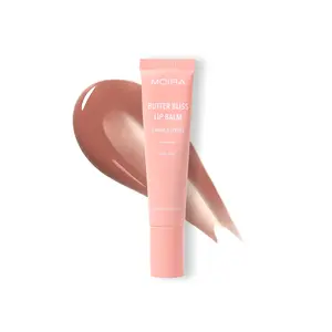 MOIRA | Butter Bliss Lip Balm (015, Oat Latte) | Hydrating Glossy Lip Balm with Shea Butter, Jojoba & Meadowfoam Oils | Nourishing Lip Care