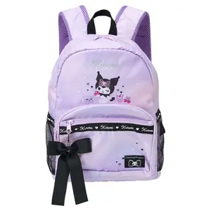 Kuromi Kids Ribbon Logo Backpack