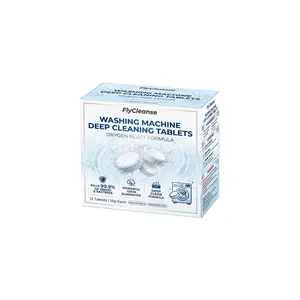 FlyCleanse Washing Machine Effervescent Tablets—Deep Clean, Descale, and Deodorize