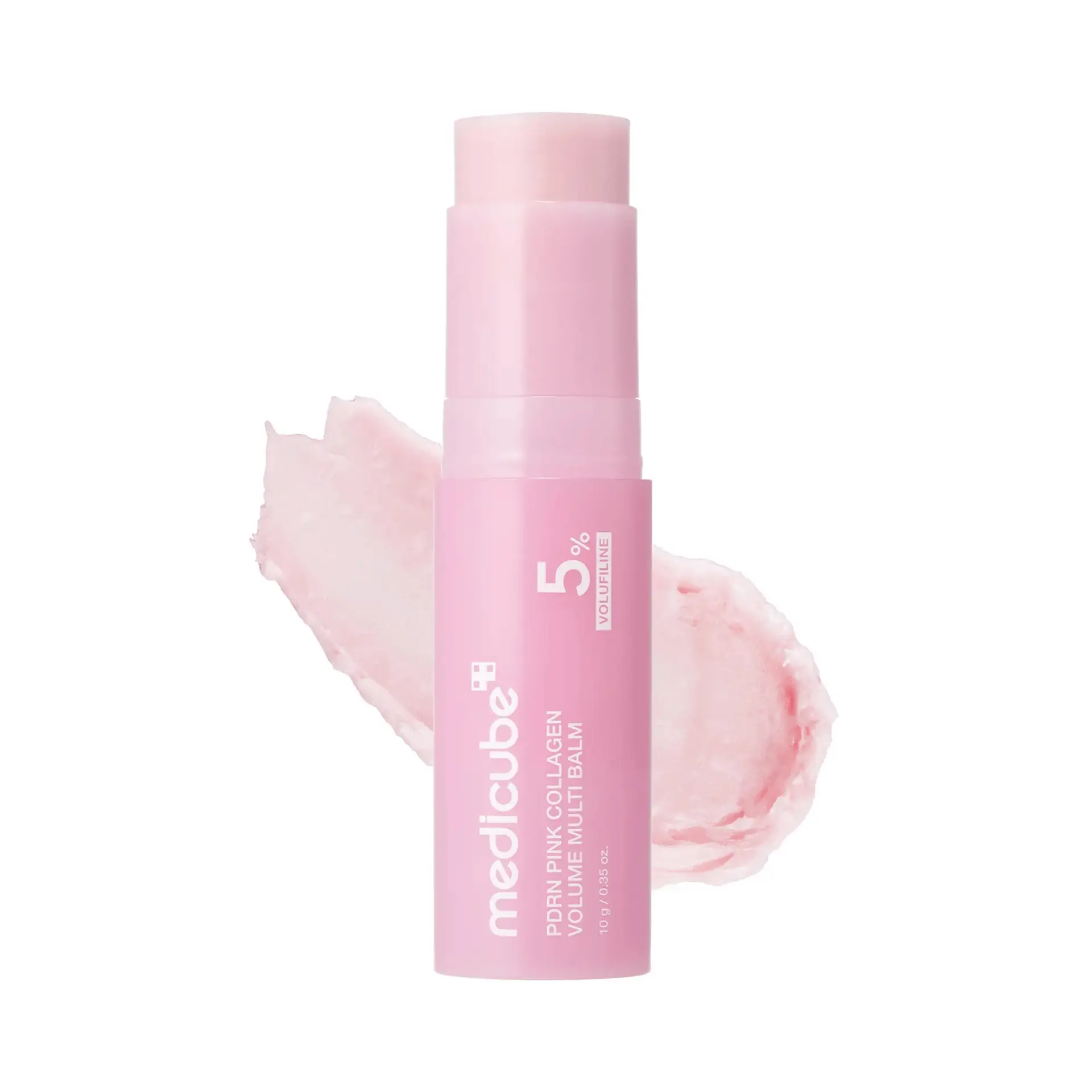 [‮ebucideM‬] PDRN Pink Collagen Volume Multi Balm | All In One Volufiline, PDRN, NAD Stick for Youthful-Looking, Helping Look of Fine Lines, Firming Care, Anti-Aging Care | For Under-Eyes, Neck, Forehead, Smile Lines, Lip Care | Korean Skincare