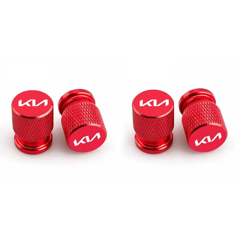 Car Wheel Tire Valve Caps Tyre Stem Covers Airdust Waterproof Aesthetic For KIA KN RIO 3 K2 K3 K4 K5 Sportege Sportage Picanto Optima Soul Ceed Sorento Forte Stinger Cerato