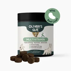 Multivitamin - A daily all-in-one soft chew designed to promote your dog’s daily health and energy, joint function, skin and coat, and overall wellness.
