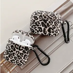 Thick Leopard Print Silicone Soft Case for All AirPods Models, Scratch-Resistant Wear-Resistant, Fits 1st, 2nd, 3rd, 4th Gen & Pro, Pro2 Series