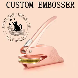 Personalized Book Embosser | "From The Library of..." Custom Stamp | Ex Libris Book Stamp | Thoughtful Gift for Book Lovers