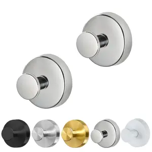 Vacuum Suction Hooks Set, No Drilling Stainless Steel Bathroom Hooks, Clothes Hangers, Sticky Hooks, Matte Surface, Easy Install, Suction Cup Hooks