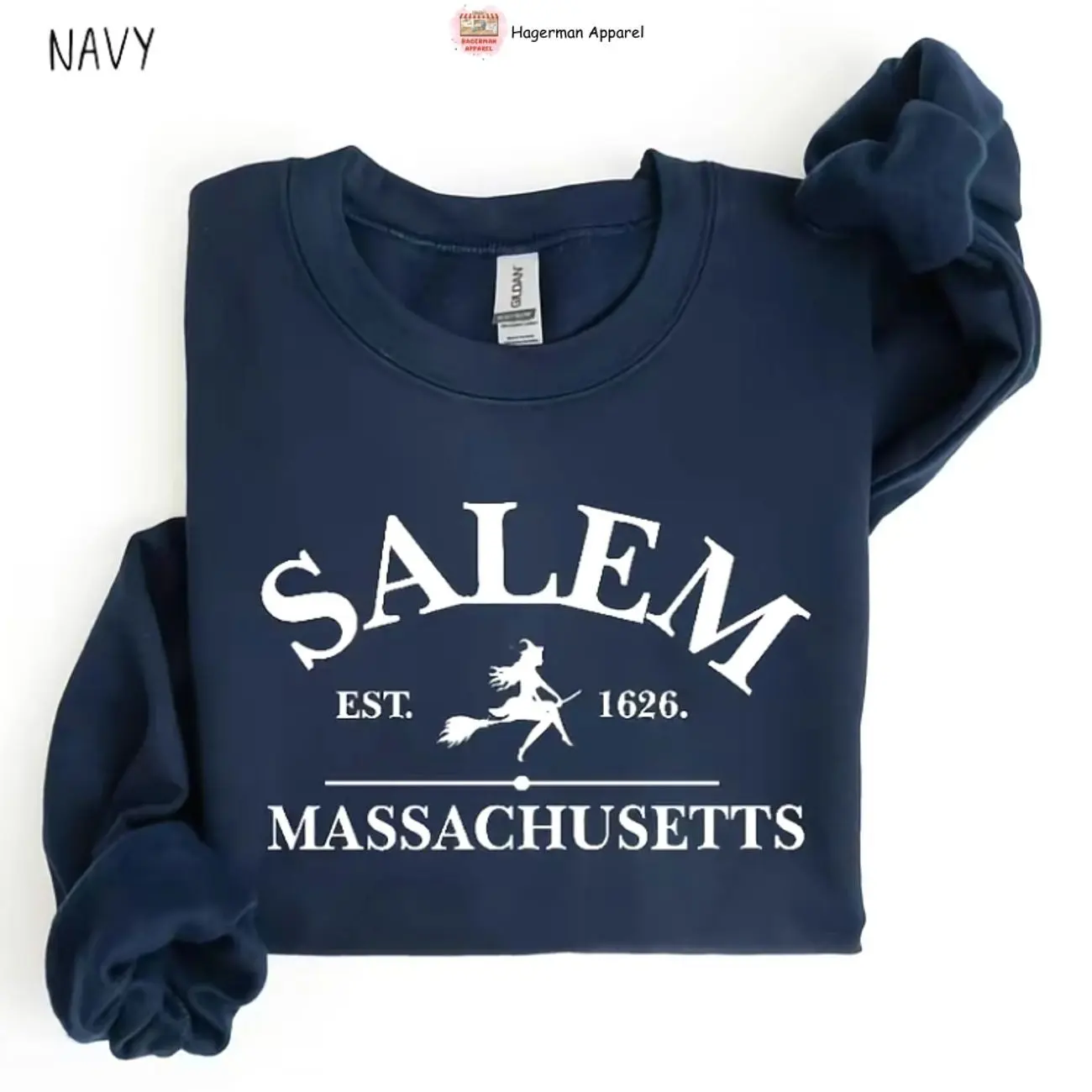 Salem Massachusetts Halloween Sweatshirt, Hocus Pocus Crewneck, Vintage Salem Witch Sweatshirt, Full Size, Premium Quality