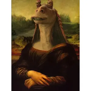 The Mona Meesa Trendy Funny Wall Art Poster Home Decor Wall decor MEME Poster Artistic Print Room Decoration UV-Protected Fade-Resistant Eco- Friendly Material Christmas Gift