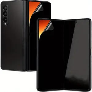 2-in-1 Privacy Screen Protector (Inner and Outer Film) for Samsung Galaxy Z Fold 4/5/6 - Flexible TPU, Compatible with Fingerprint, Anti-Fingerprint and Privacy Protection, Bubble-Free - Ideal Gift for Father's Day, Mother's Day, Halloween, Christmas, Bir