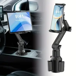 Heavy Duty Car Cup Holder - Adjustable Tablet Phone Mount for 4-13inch Tablets, iPad Mini/Air/Pro, iPhone, and All Cellphones