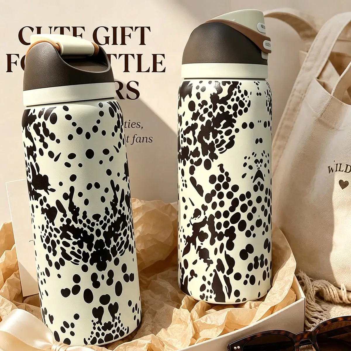Cowgirl Core 32oz/945ml-Insulated Stainless Steel Vacuum Flask-Dual Drinking Convenience, Heat-Resistant,Leak-Proof, Explosion-Proof, Anti-Scalding, Portable Sports Water Bottle, Versatile Accessory for Travel, Gym