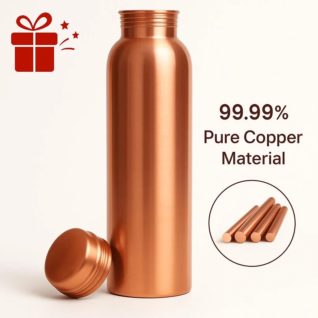 32oz pure copper water bottle, copper tumbler/copper cups for hydration# stay hydrated# stayfit Engraved Wide Mouth