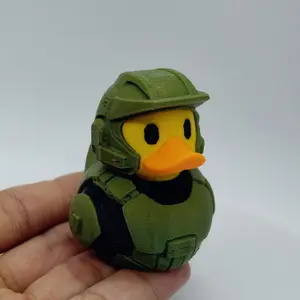 1 Military Duck Statue - Military Duck Plastic Ornament, Olive Green and Black Design, Unique Gift Ideas, Humorous Detail Uniform Design