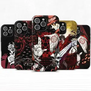 Anime Vampire Hellsing Ultimate Phone Case, Dark Manga Protective Cover For iPhone 11-17 Pro Max/Plus & Samsung Galaxy S23-S25