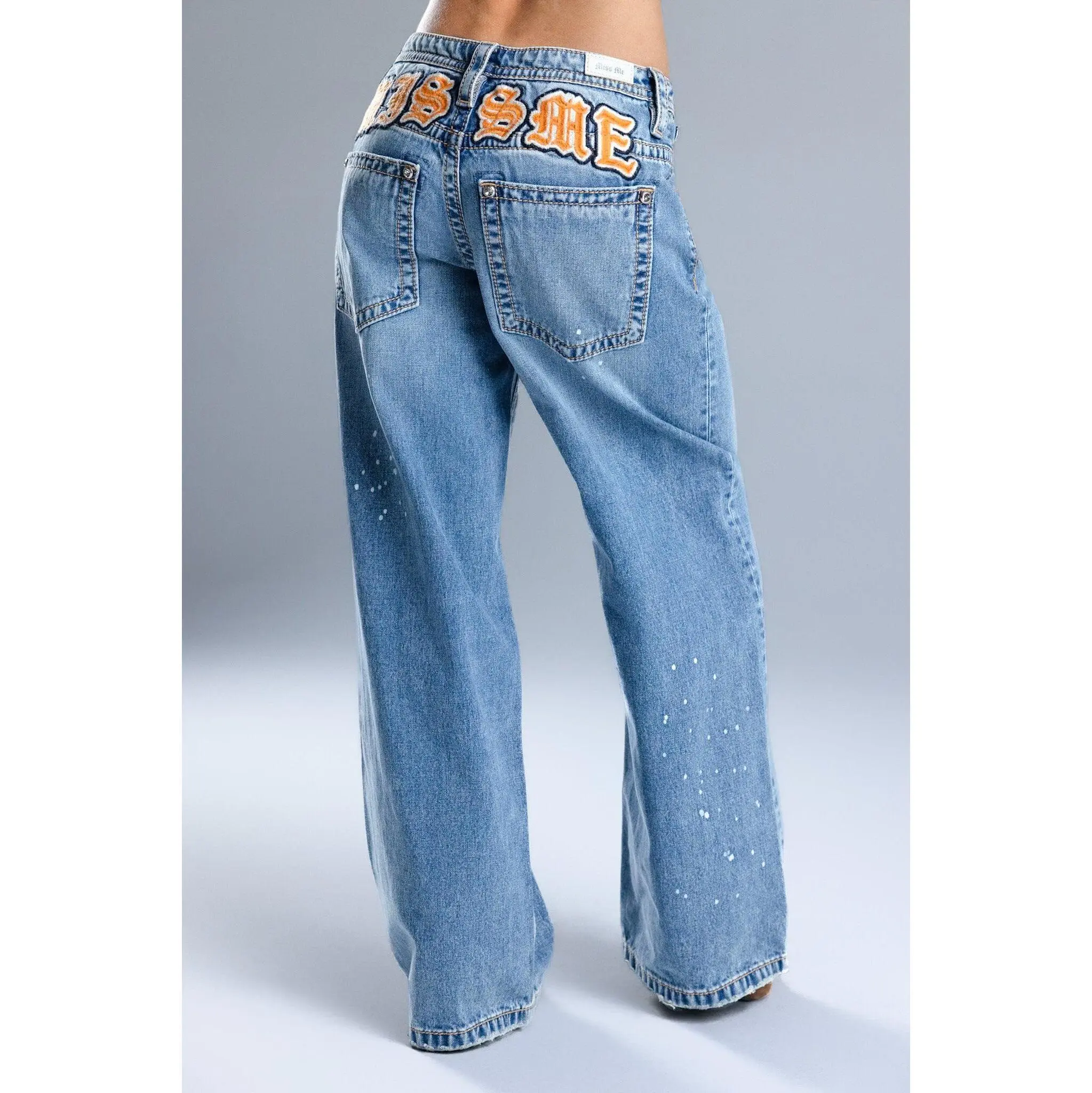 Lyrix Low Rise Baggy Jeans