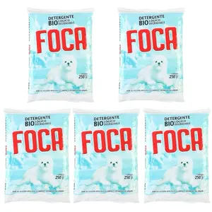 FOCA Bio Logico Detergent Powder 250g 5 Pack Eco-Friendly Laundry Care