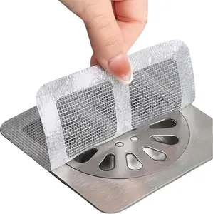 30Pack Disposable Shower Drain Hair Catcher 4" X 4" Mesh Shower Drain Accessory for Bathroom, Kitchen, Sink & Bathtub