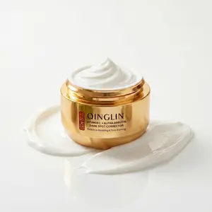 QINGLIN Radiant Glow Face Cream with Vitamin C & Arbutin - Hydrating Niacinamide Moisturizer for Dull Skin - Fast-Absorbing & Non-Sticky Day Cream (1.76 oz)