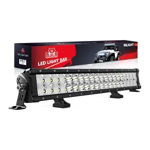 Nilight 21.6 Inch LED Driving Light Bar – 200W 24,000LM Flood & Spot Combo with OSRAM Chips, IP68 Waterproof for Off Road Trucks, SUVs, ATVs & Boats