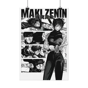 Jujutsu Kaisen Maki Zenin Anime Poster JJK Wall Art Print Gift Decor for Otaku Fans