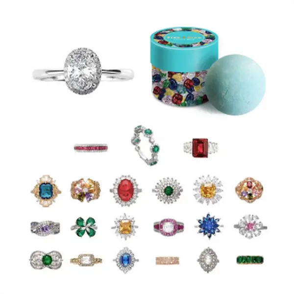 [Deals For You Days] FizzandRizz by Yorkett Mystery Box of Ring, Fashion Jewelry Mystery Box, Secret Jewelry, Bubble Bomb Gift, Fizz Bomb Reveal Dive Into Excitement, Unique