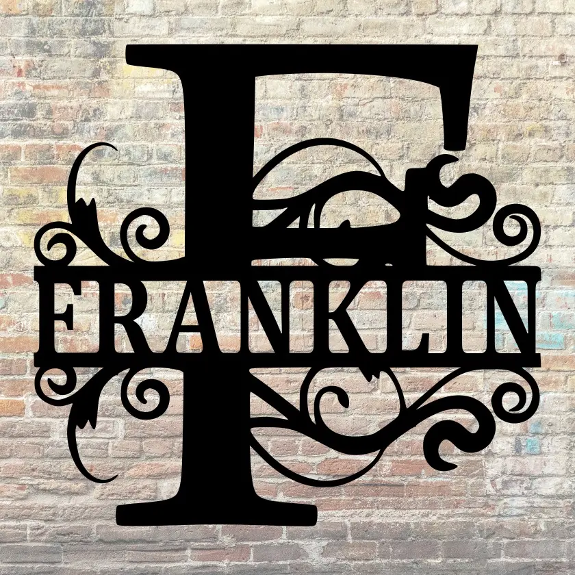 Custom Metal Monogram, Last Name Sign, Family Name Sign, Closing Gift, Metal Monogram, Housewarming Gift, Wedding Monogram, Anniversary