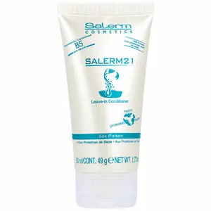 SALERM 21 B5 3-in-1 Leave-In Conditioner, Mask & Heat Protectant with Silk Protein | Hydrating Haircare Cream for Dry, Damaged Hair, 50ml