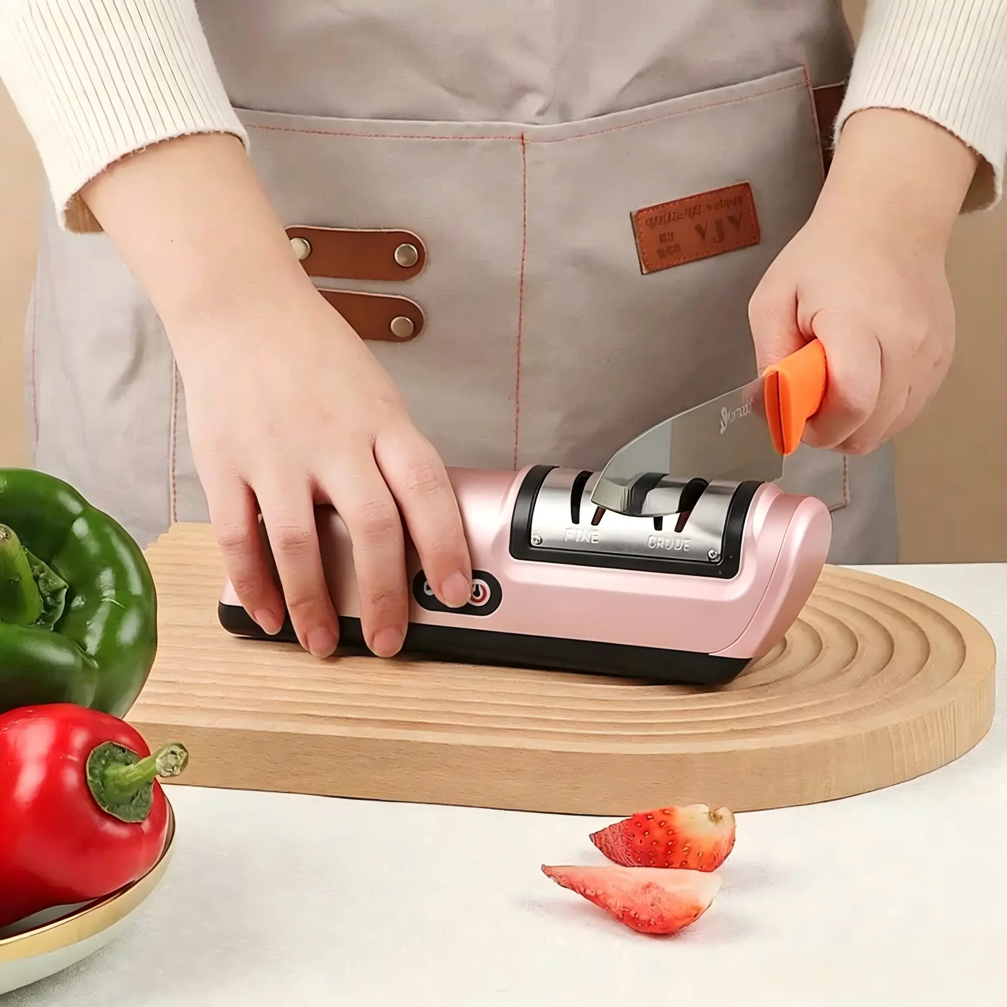 All-in-One Electric Knife Sharpener | USB Rechargeable, Fast Sharpening for Chef, Steak & Pocket Knives!