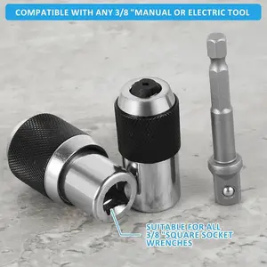 Tap Socket Set Manual Tool 3/8 inch Drive Tap Extractor Sturdy Professional