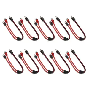 Level 2 RCA 100% OFC Y Connector – 1 Male / 2 Female (10-Pack) R1M2F.10PK