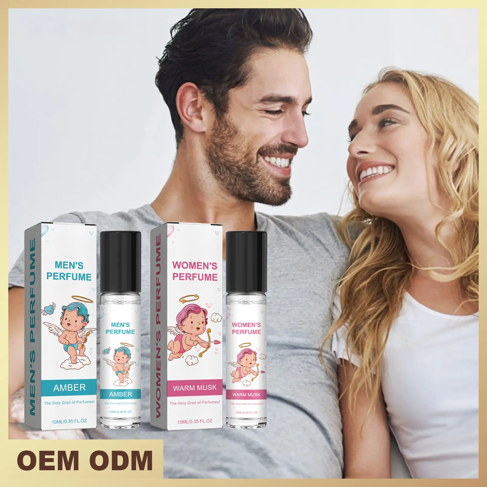 Cupid Pheromone Cologne for Men - 0.35 Fl Oz Degradable Daily Wear Cologne Scented Fresh Fragrances and Perfumes, Attraction & Confidence Boost, Long-Lasting Scent, Male Style, Adults, Pulse Points, Limited Edition, Gift Option, Single Item Spray