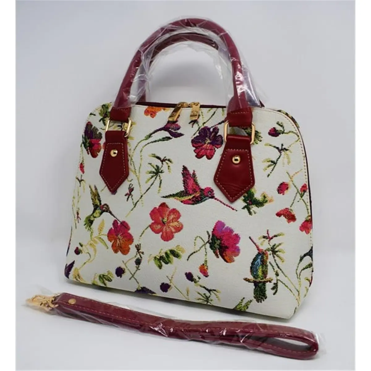212 MAIN Sinobrite Convertible Tapestry Women's Handbag - Detachable, Vibrant, Casual Lightweight Bag, Fashionable Shopping Purse, Detachable Women's Handbags