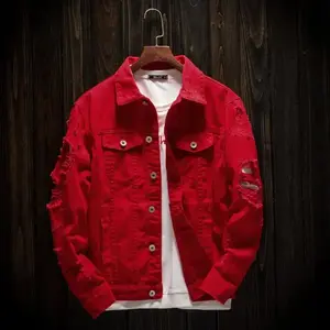 Men's Spring and Autumn Motorcycle Loose Denim Jacket Couple Long Sleeve   Casual Coat Tops Vintage Black
