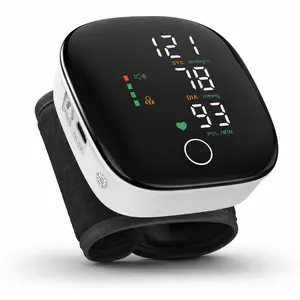 Wrist Blood Pressure Monitor Automatic Talking,Type-C Rechargeable Digital BP Machine with Heart Rate & Pulse Detection, Voice Broadcast, Dual User 99 Reading Memory, Adjustable Wrist Cuff and Carrying Case for Home Use