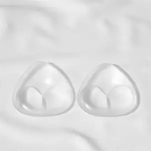 Women's Triangular Silicone Push-Up Bra Inserts - Waterproof, Reusable, Soft Flexible Accessories for Swimwear, Sports Bras - Style-Fit Swim & Active Wear Add-Ons