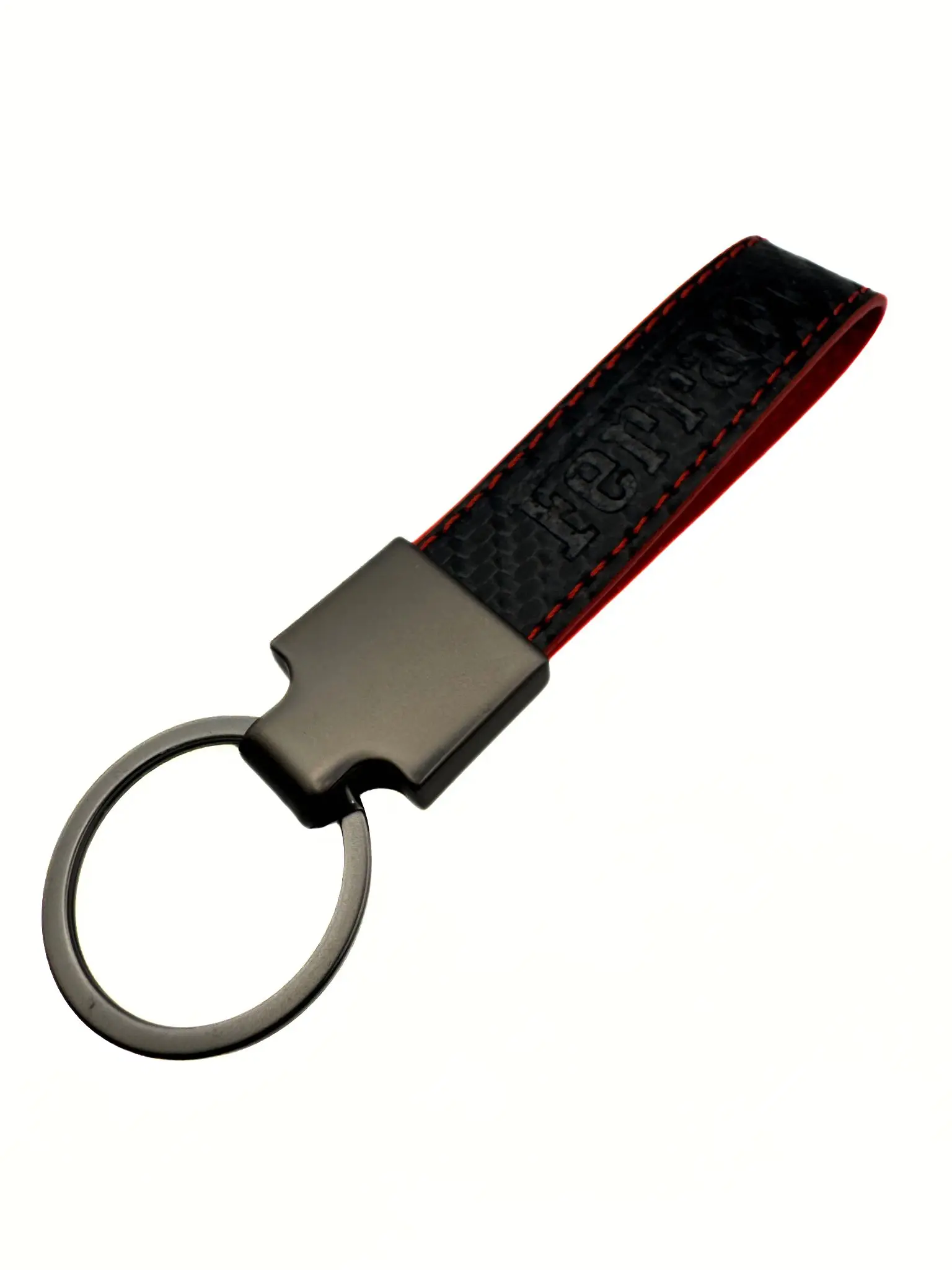Ferrari Keychain: Carbon Fiber Leather Key Chain!