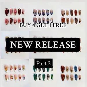 NEW RELEASE PART 2 COLLECTION The Nail Empire | 10pcs Press On Nails | Acrylic | High Quality | Cute designs | Extra Glossy Finish | Most affordable | Trendy nails | New arrivals