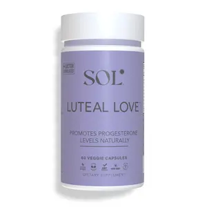 Sol Nutrition Luteal Love - Vegan, Non-GMO, GMP Certified Herbal Supplement to Support Ovarian Function & Progesterone Levels - Doctor Formulated Supplement