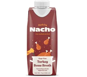 Made by Nacho Bone Broth Cat Food Topper for Hydration and Picky Eaters - Add Protein and Flavor to Your Dry Cat Food – Supports Optimal Nutrition, Digestion, Skin & Coat, 11 oz. Turkey