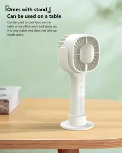 Deerdance Handheld Fan, USB Rechargeable Handheld Fan, Summer Cooling Gift, Portable Fan for Home, Office, Travel and Outdoor Use summergarden