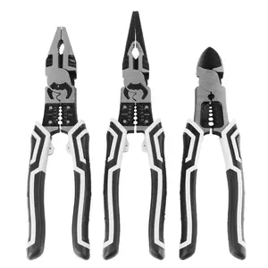 Household Wire Cutter, Safety Wire Pliers, 1 Count Electrician Pliers, Crimping Stripping Pliers, Diagonal Pliers, Multifunctional Needle Nose Pliers, Portable Hand Tools, Slip Joint Pliers