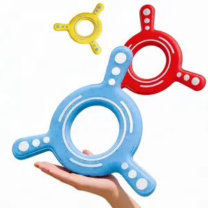 【Fly & Catch】Soft Foam Tri-Blade Circular Boomerang Disc Flies Back Automatically Unbreakable Safe for Kids Outdoor Toy