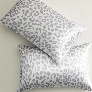 Leopard Print Pillowcase, 2 Counts Smooth Soft Pillow Cover without Filler, Bedding Supplies for Home Bedroom Hotel Dormitory