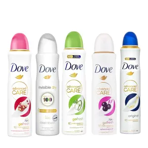 Dove Anti-Perspirant Deodorant Spray, Pomegranate Cucumber Original Açaí Berry 250 ml Pack of 5 - International Bundle.
